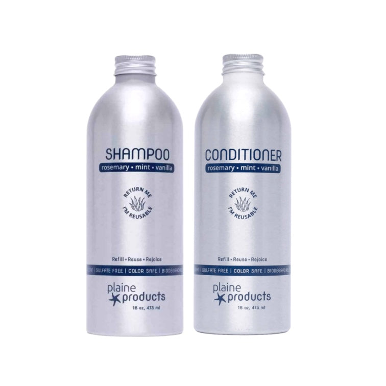 Plaine Shampoo and Conditioner Set | Green Eco Dream