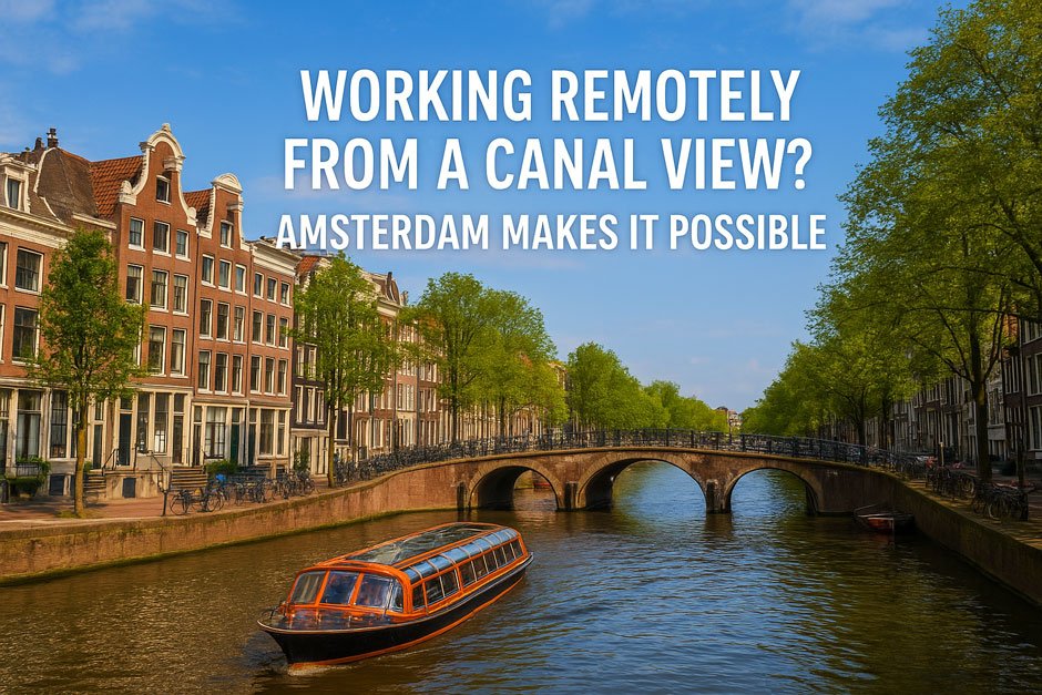Working Remotely from a Canal View