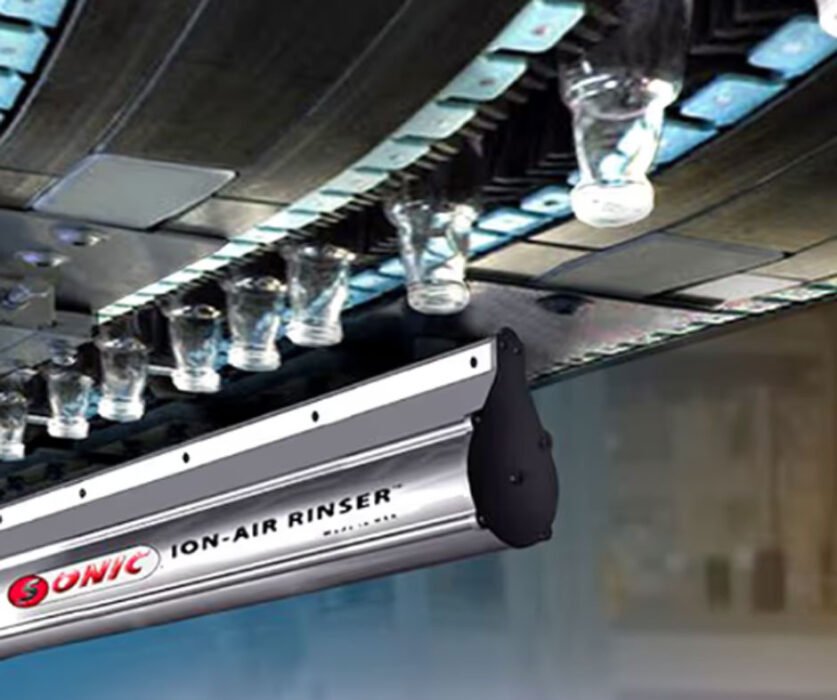 Learn how an ionized air rinser improves container