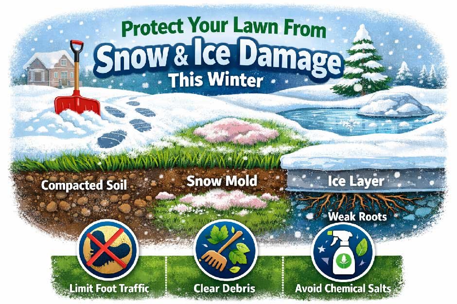 How To Protect Your Lawn From Snow And Ice Damage This Winter