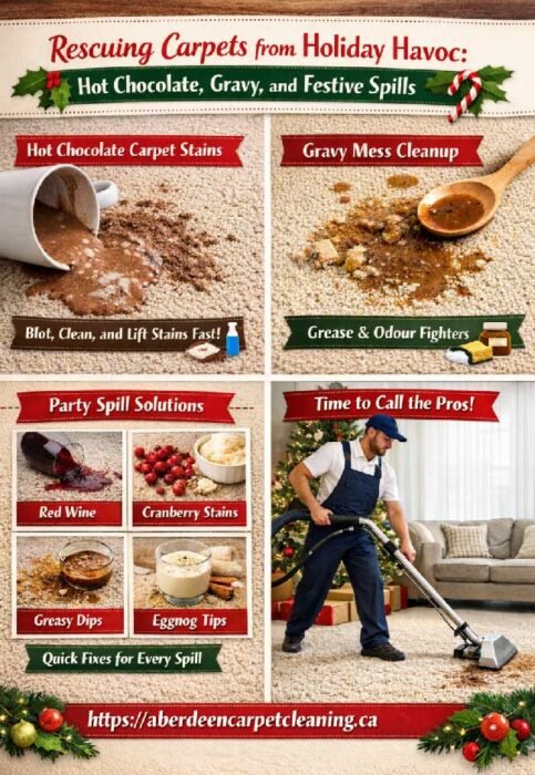 How to remove a hot chocolate stain from carpet