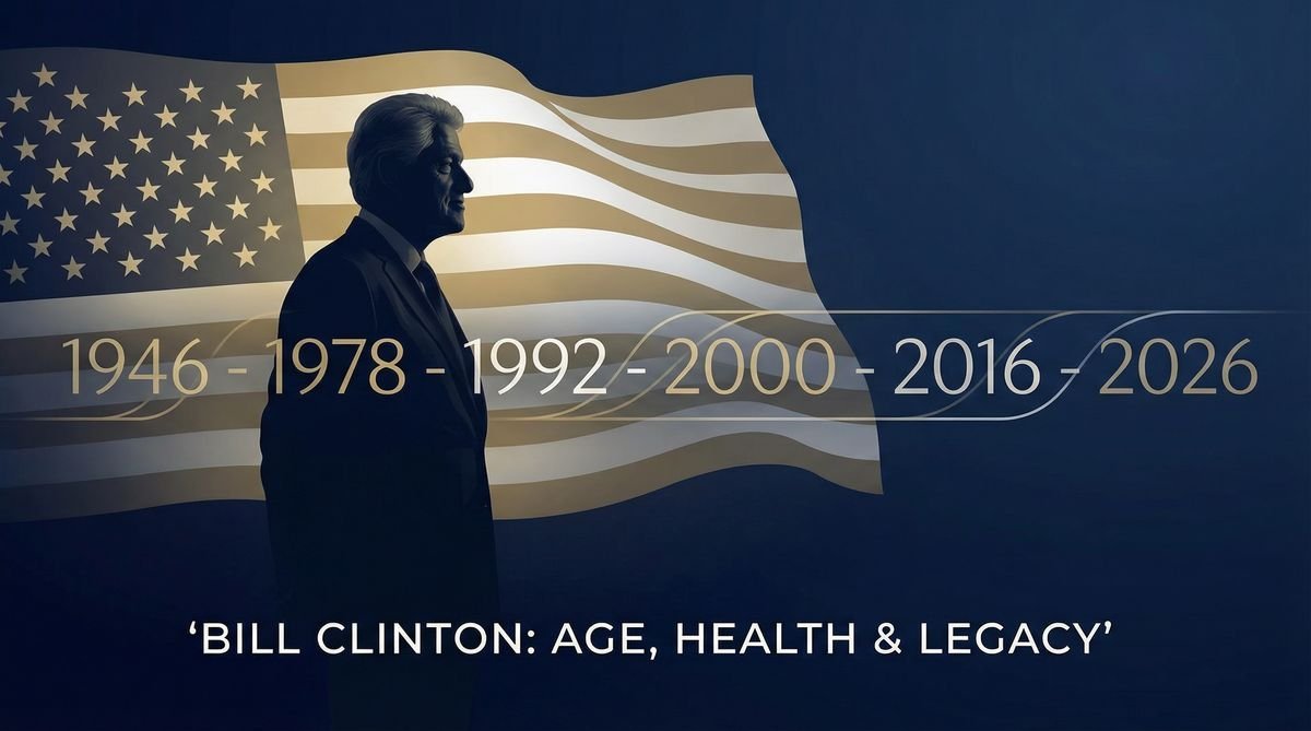Bill Clinton age timeline from 1946 to 2026 — a statesman's journey across decades
