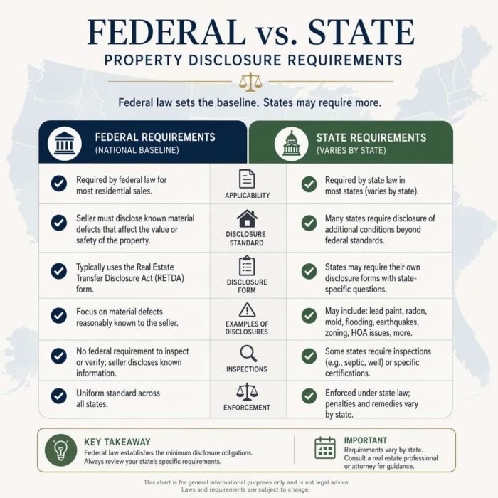 federal vs state disclosure requirements where the rules come from